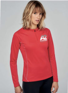SWEAT RUNNING 1/4 Zip Femme