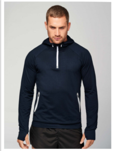 Sweat-shirt sport à capuche homme/femme